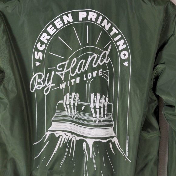 Lightning Bolt Ink Olive Green Promotional Bomber Jacket - Picture 6 of 9